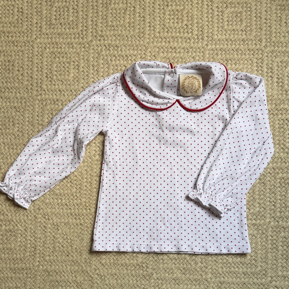 The Beaufort Bonnet Company White Blouse with Red Dots